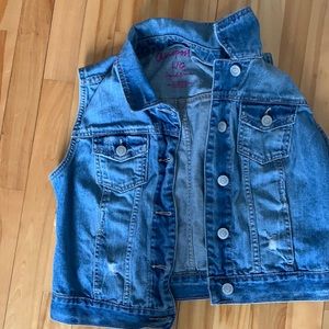 Girls jean vest